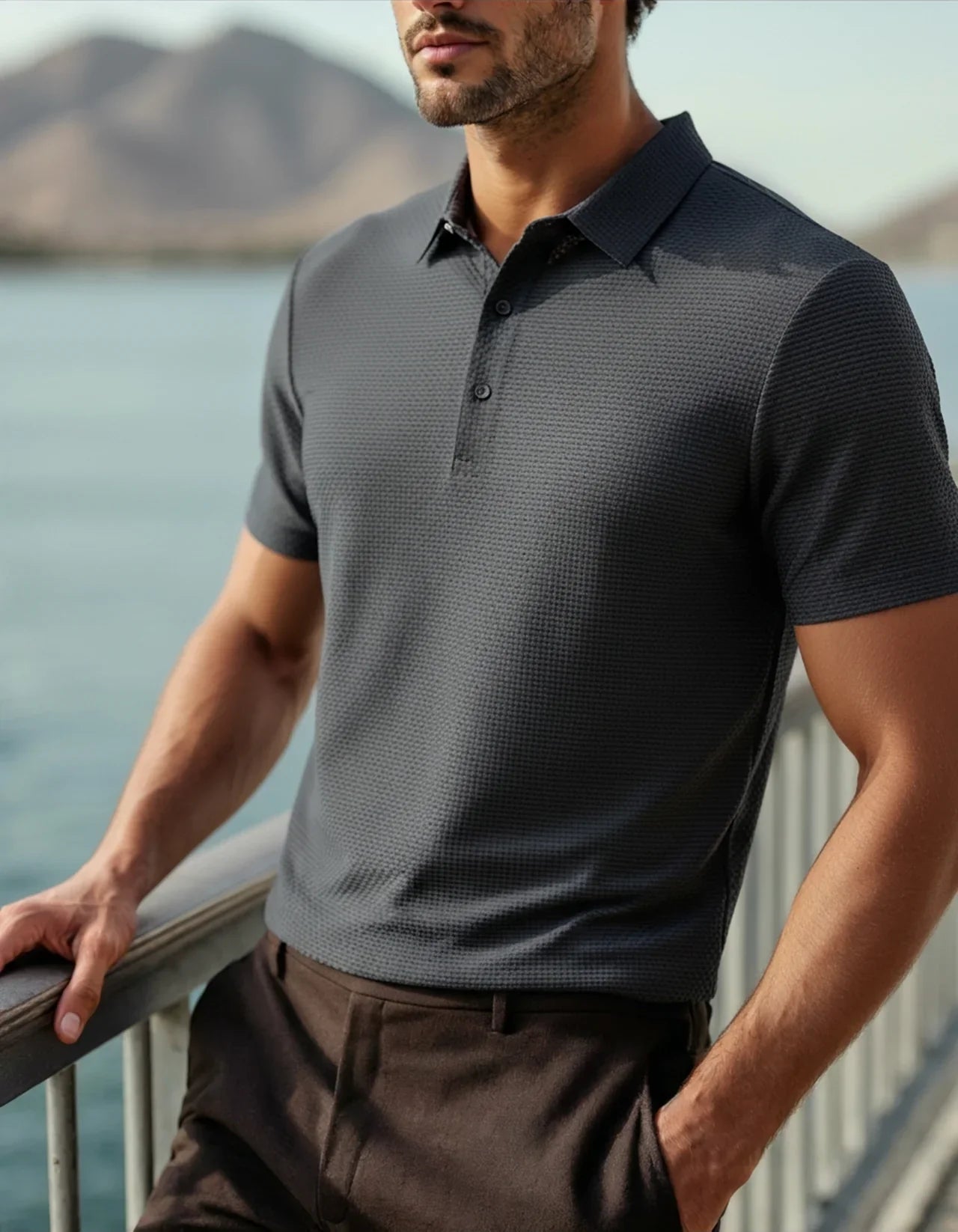 Camisa Polo Masculina Arrevier - Tecnologia Anti Amassado