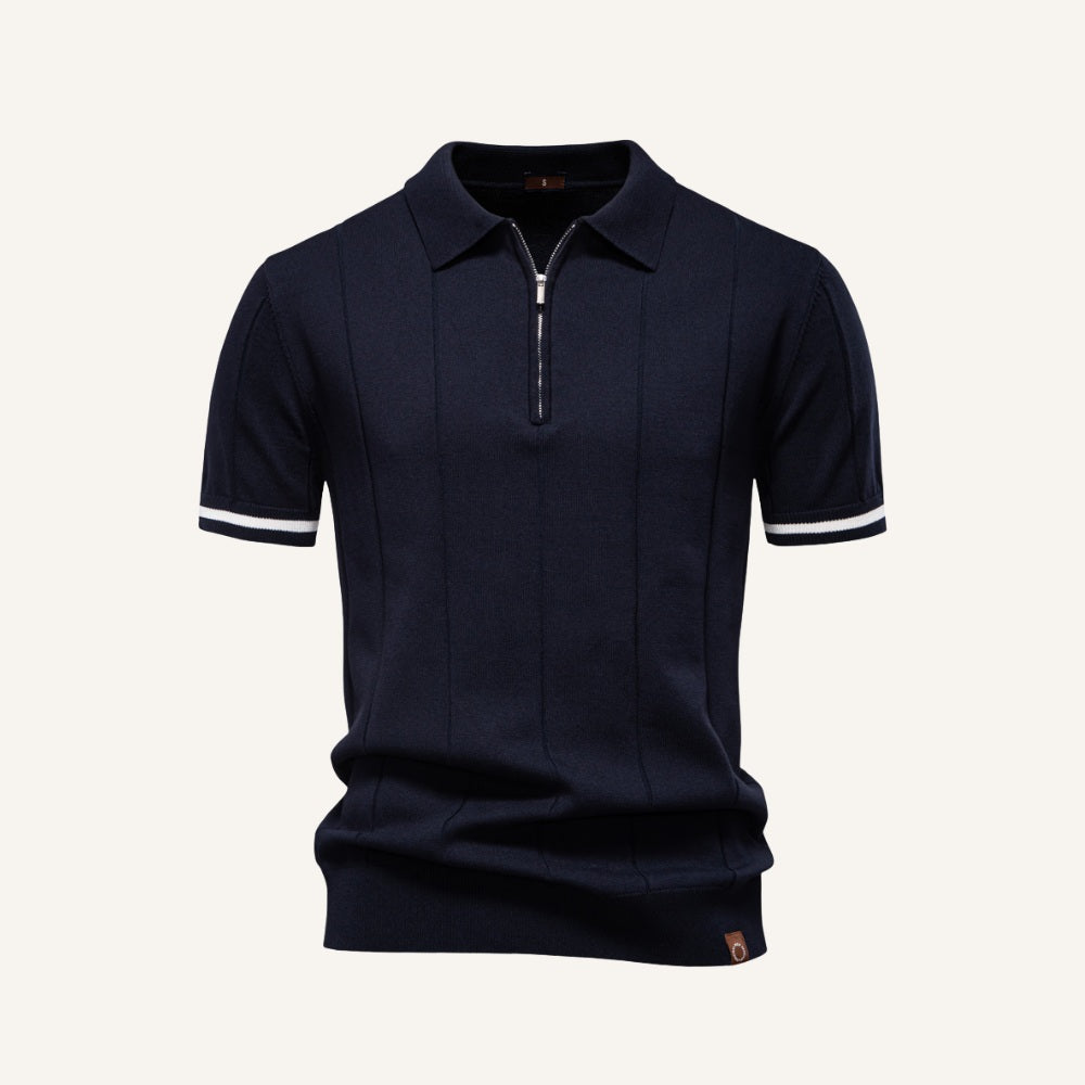 Camisa Polo Masculina Meio Zíper Vissori