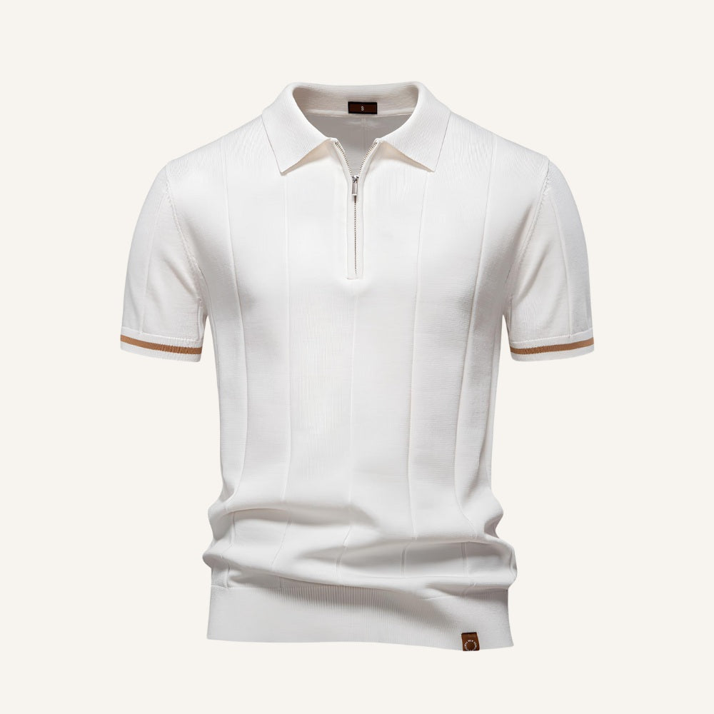 Camisa Polo Masculina Meio Zíper Vissori