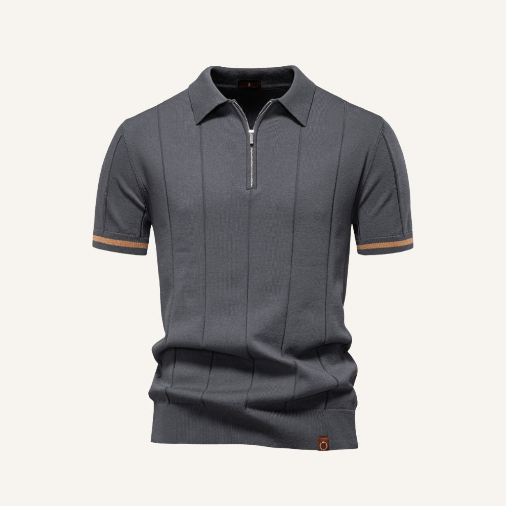 Camisa Polo Masculina Meio Zíper Vissori
