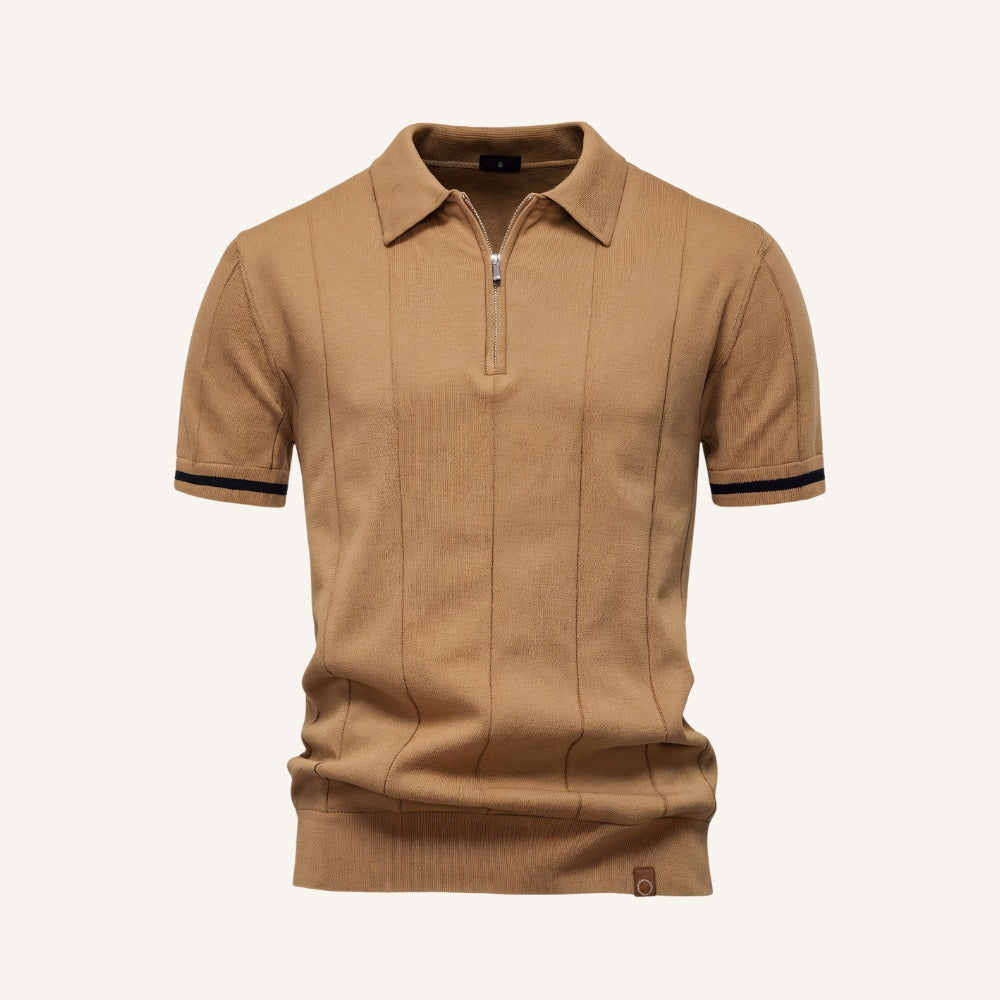 Camisa Polo Masculina Meio Zíper Vissori