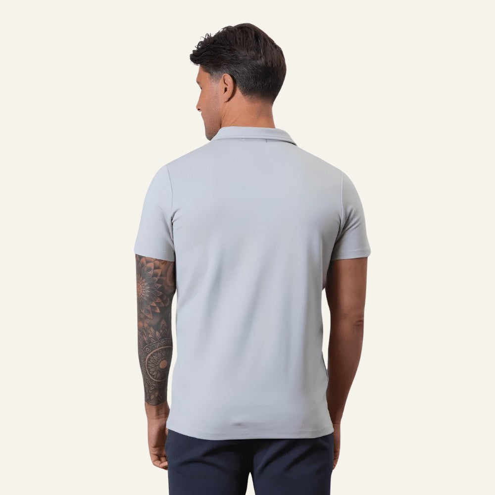 Camisa Polo Masculina Old Money com Meio Zíper Perion