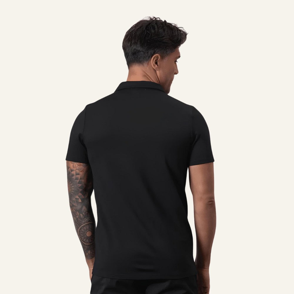 Camisa Polo Masculina Old Money com Meio Zíper Perion