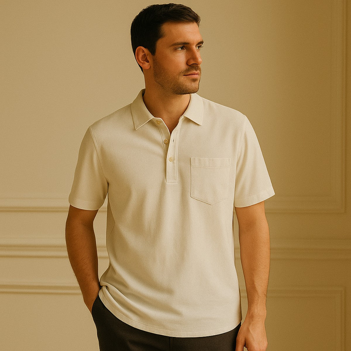Camisa Polo de Linho Casablanca