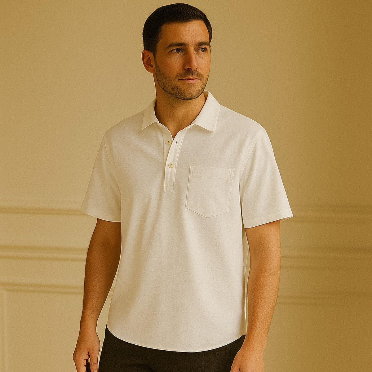 Camisa Polo de Linho Casablanca