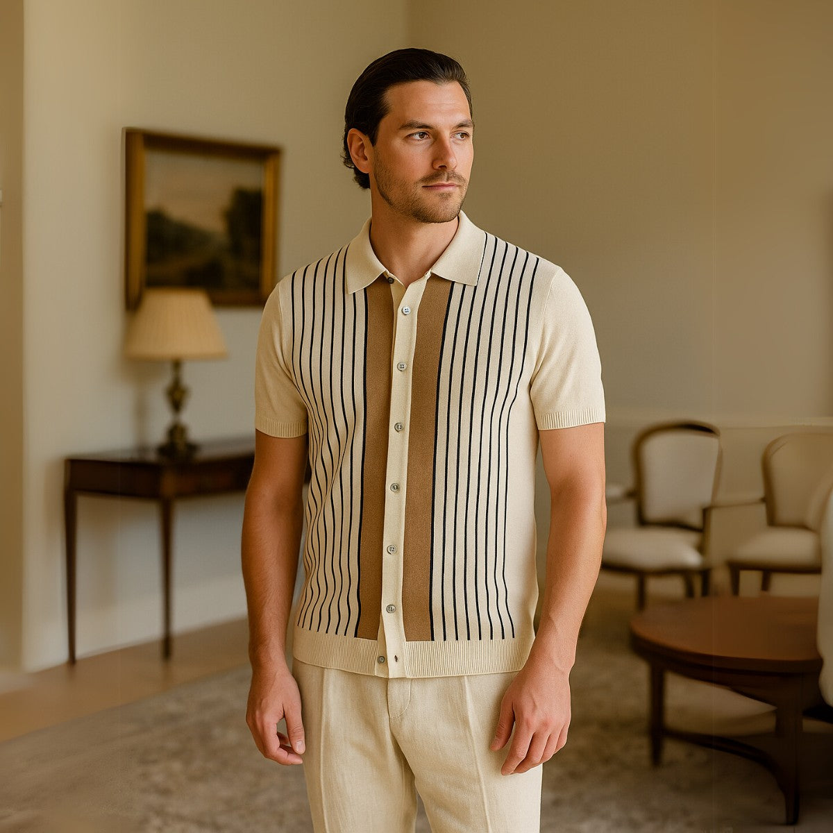 Camisa Polo de Tricô Listrada Montelle