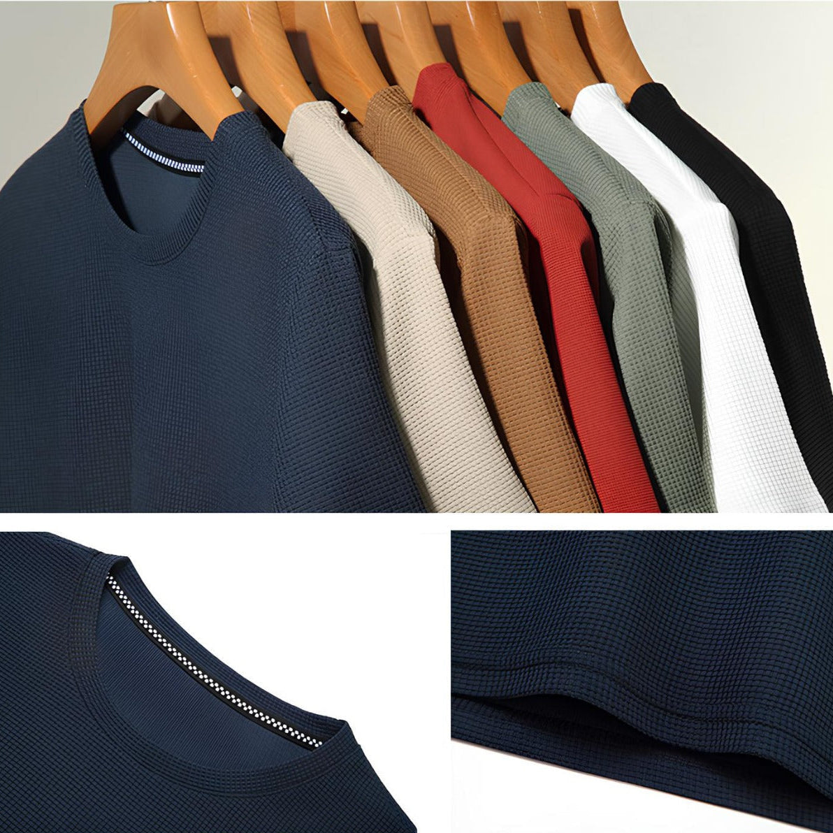 Camiseta Masculina Old Money Básica Texturizada Belmont