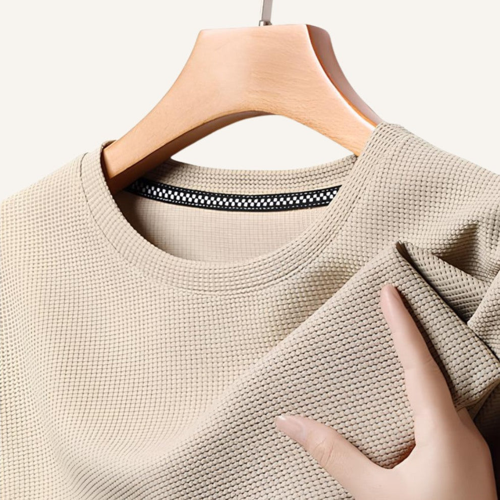 Camiseta Masculina Old Money Básica Texturizada Belmont