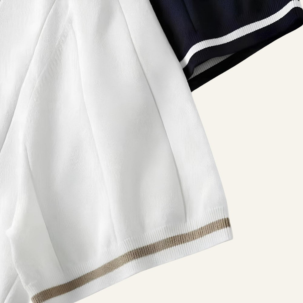 Camisa Polo Masculina com Meio Zíper Old Money Valence