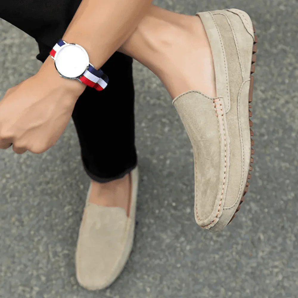Mocassim Loafer de Camurça Masculino Solatte