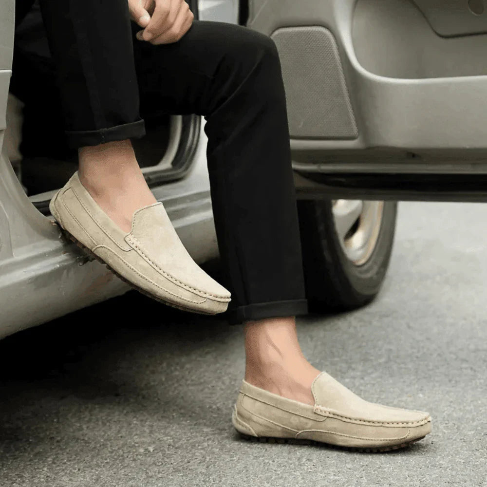 Mocassim Loafer de Camurça Masculino Solatte