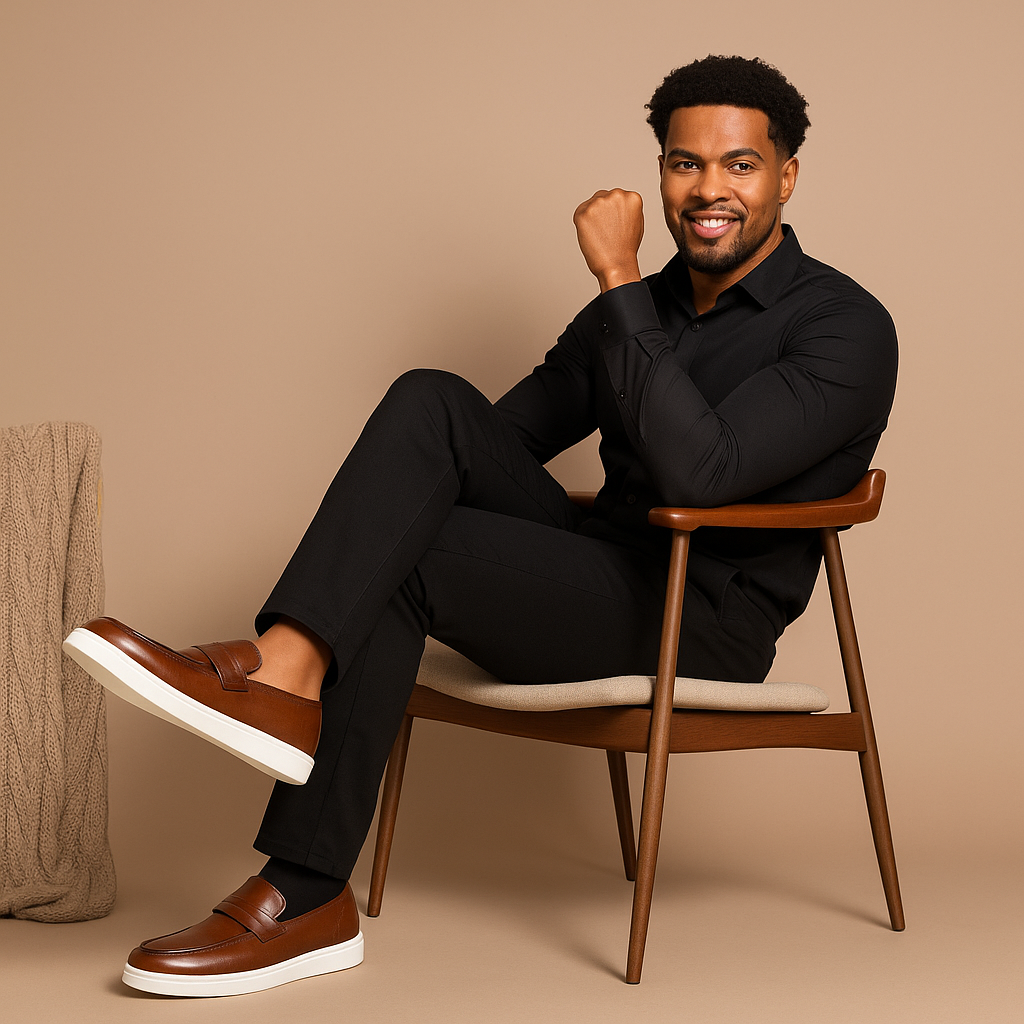 Mocassim de Couro Italiano Masculino Miliani