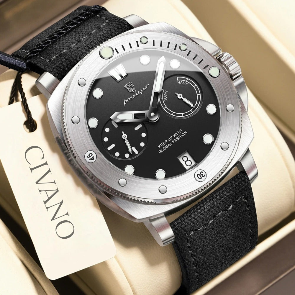 Relógio Masculino Militar de Luxo Heritage