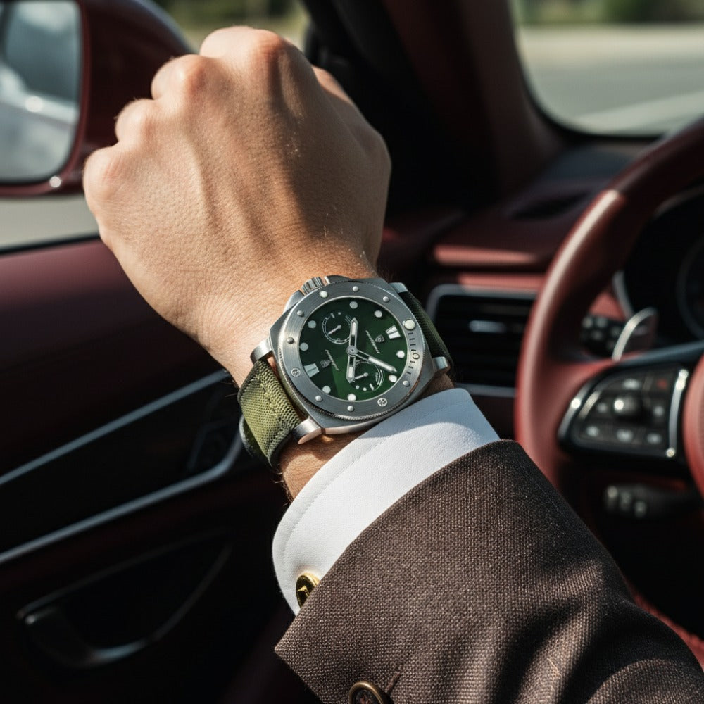 Relógio Masculino Militar de Luxo Heritage
