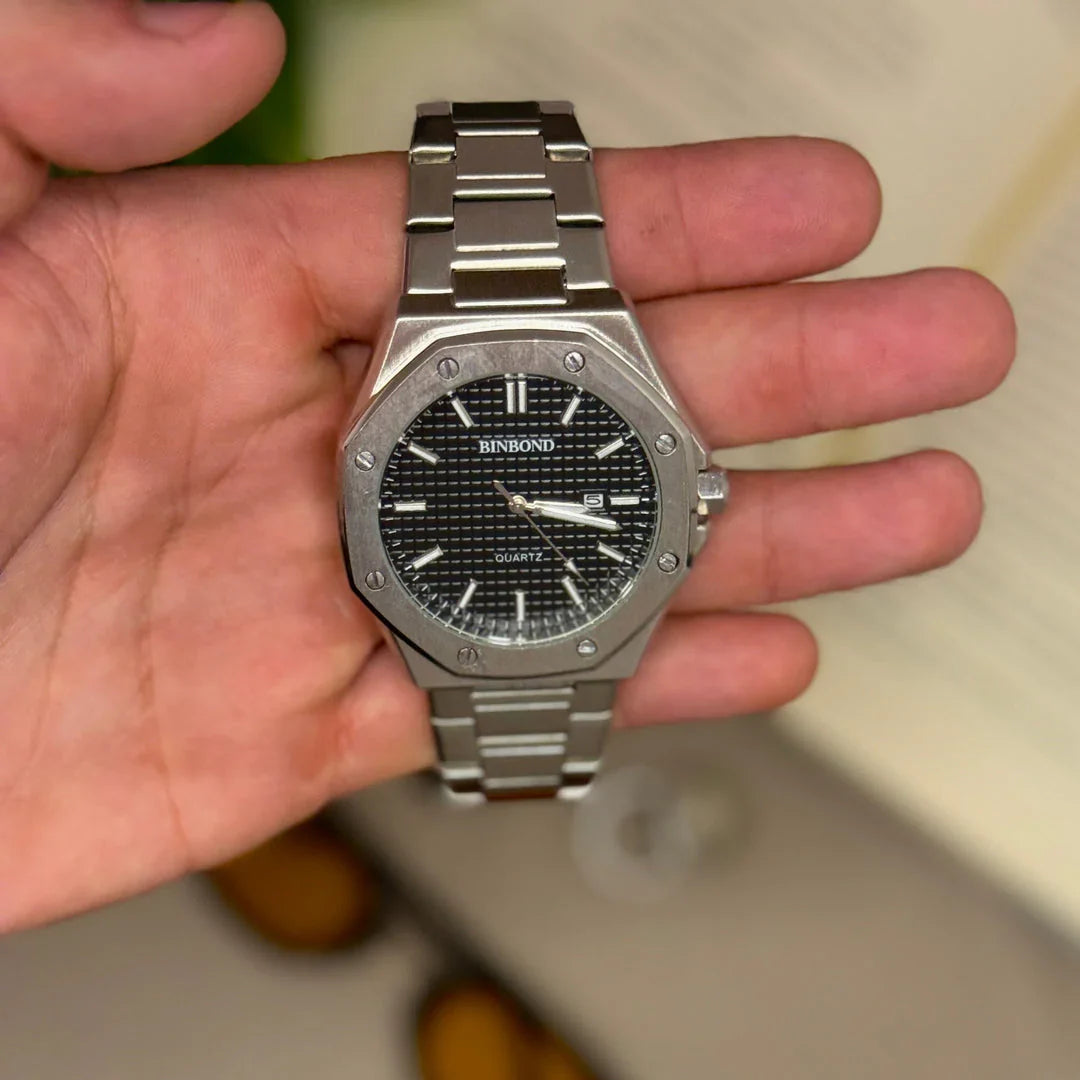 Relógio Masculino Prata Blind Civano