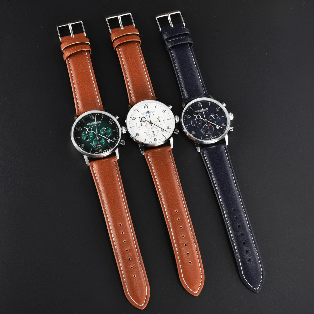 Relógio Masculino Zeppelin Azul 100 Anos – Cronógrafo