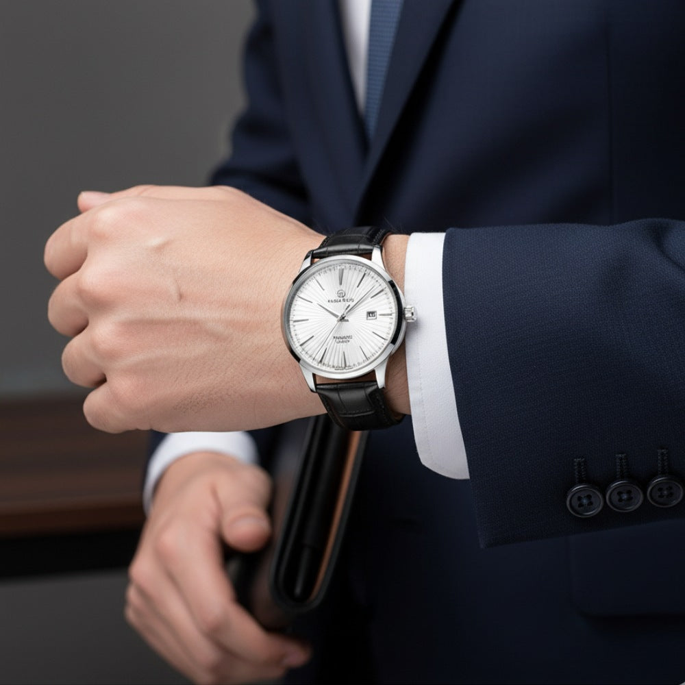 Relógio de Couro Masculino Pattriz