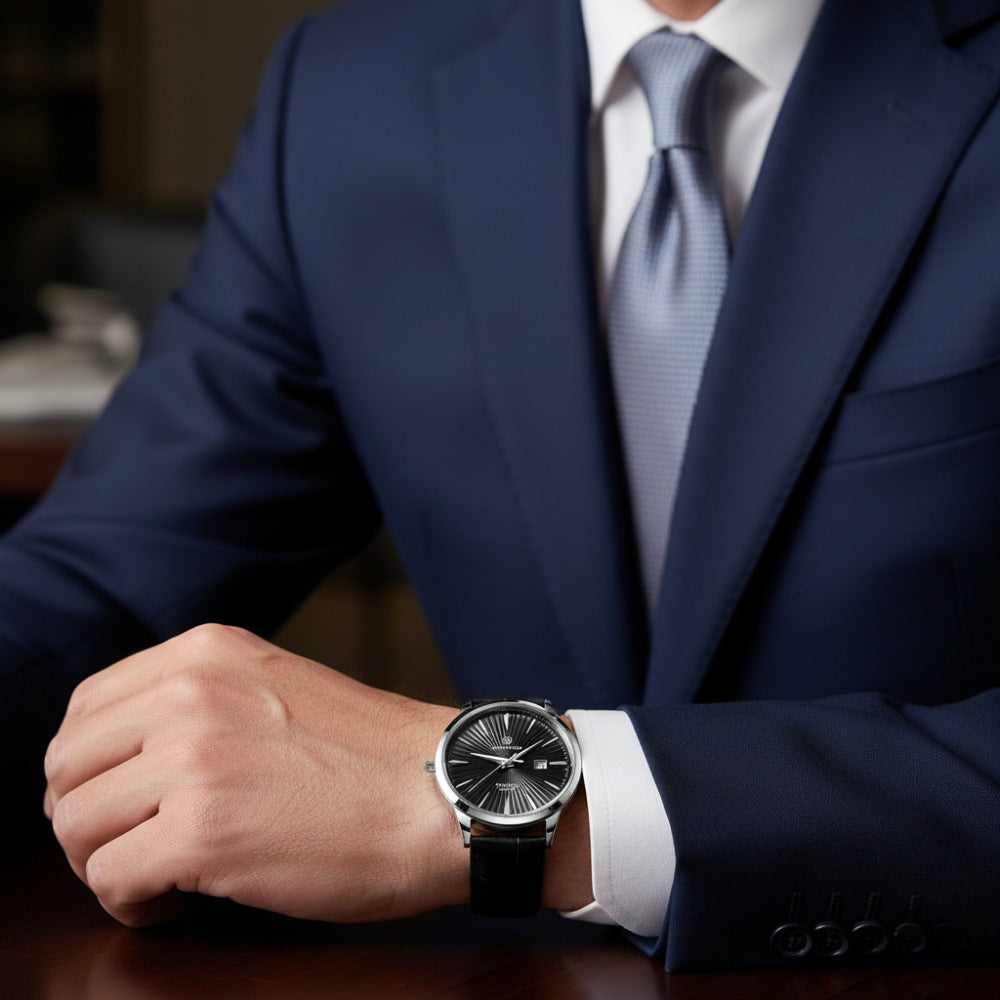 Relógio de Couro Masculino Pattriz