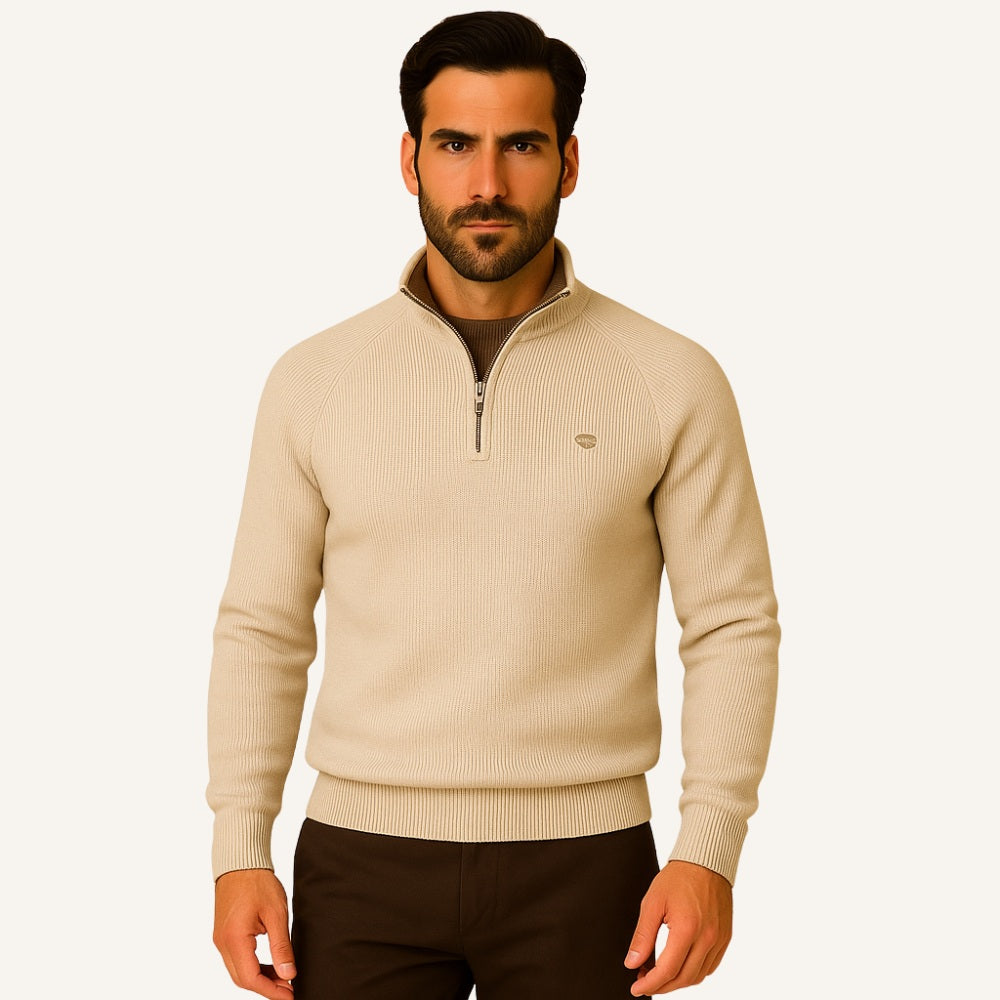 Suéter Masculino Meio Zíper Signature