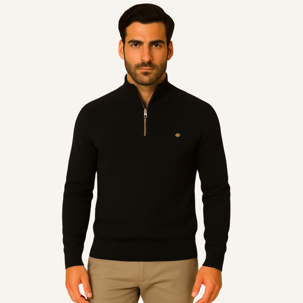 Suéter Masculino Meio Zíper Signature
