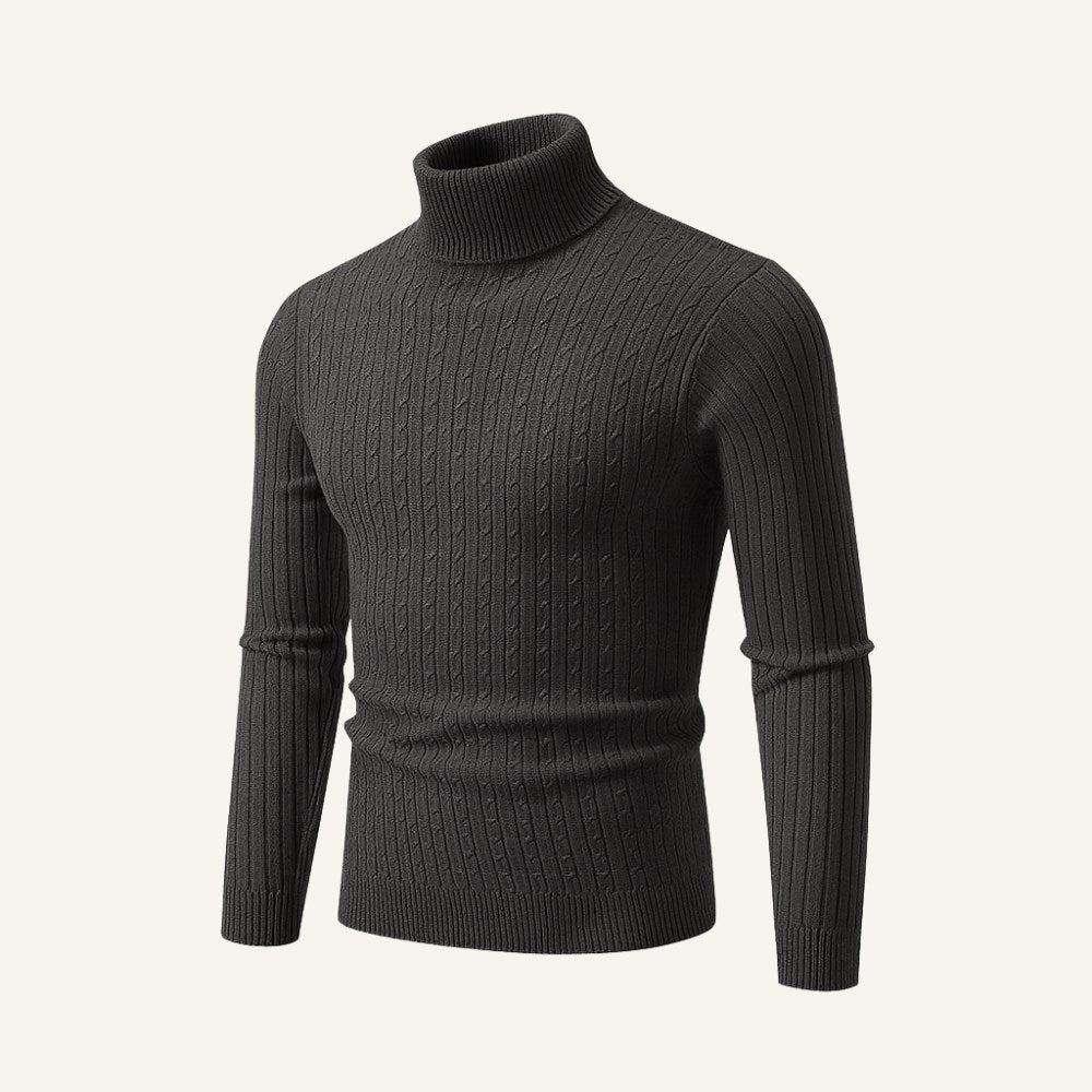 Suéter Pulôver Masculino de Gola Alta Rizzo