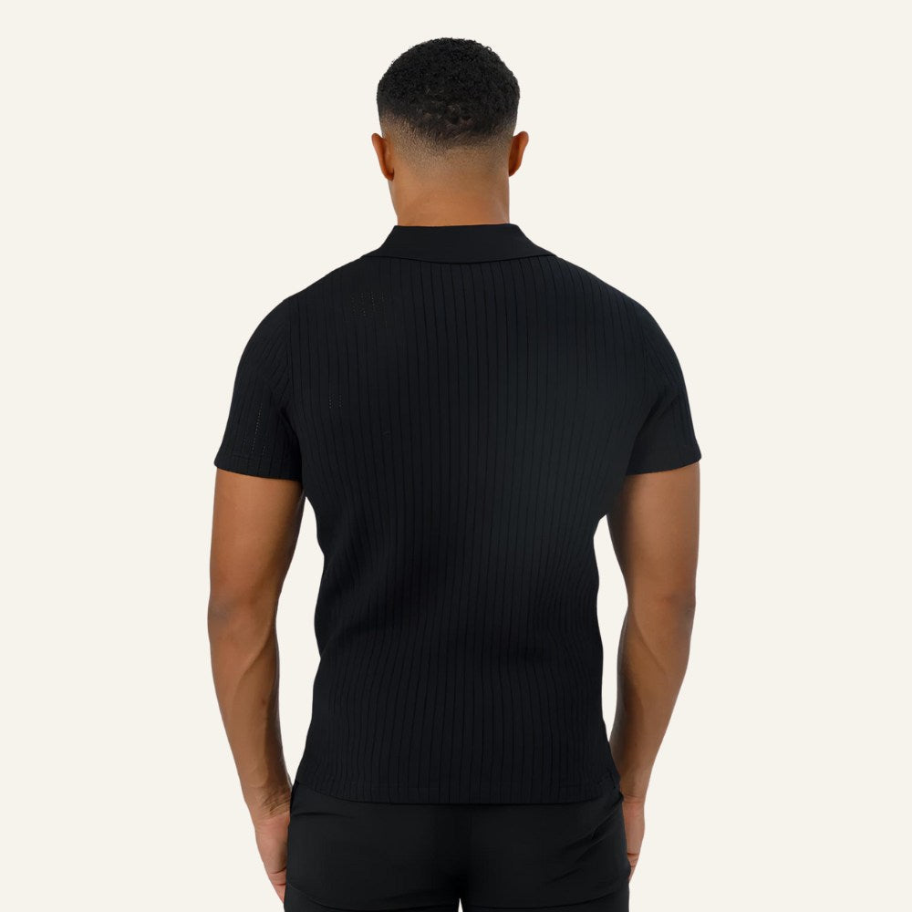 Camisa Polo Masculina de Malha Old Money Saville